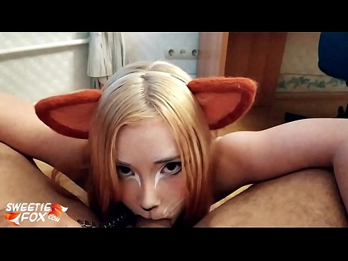 ❤️ E folo e Kitsune le titi ma le cum i lona gutu Fa'afeusuaiga Tulaga  ❌